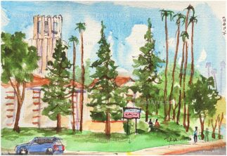 Altadena Eliot Arts Magnet School Watercolor