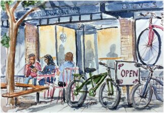 Bikes by the Kitchen